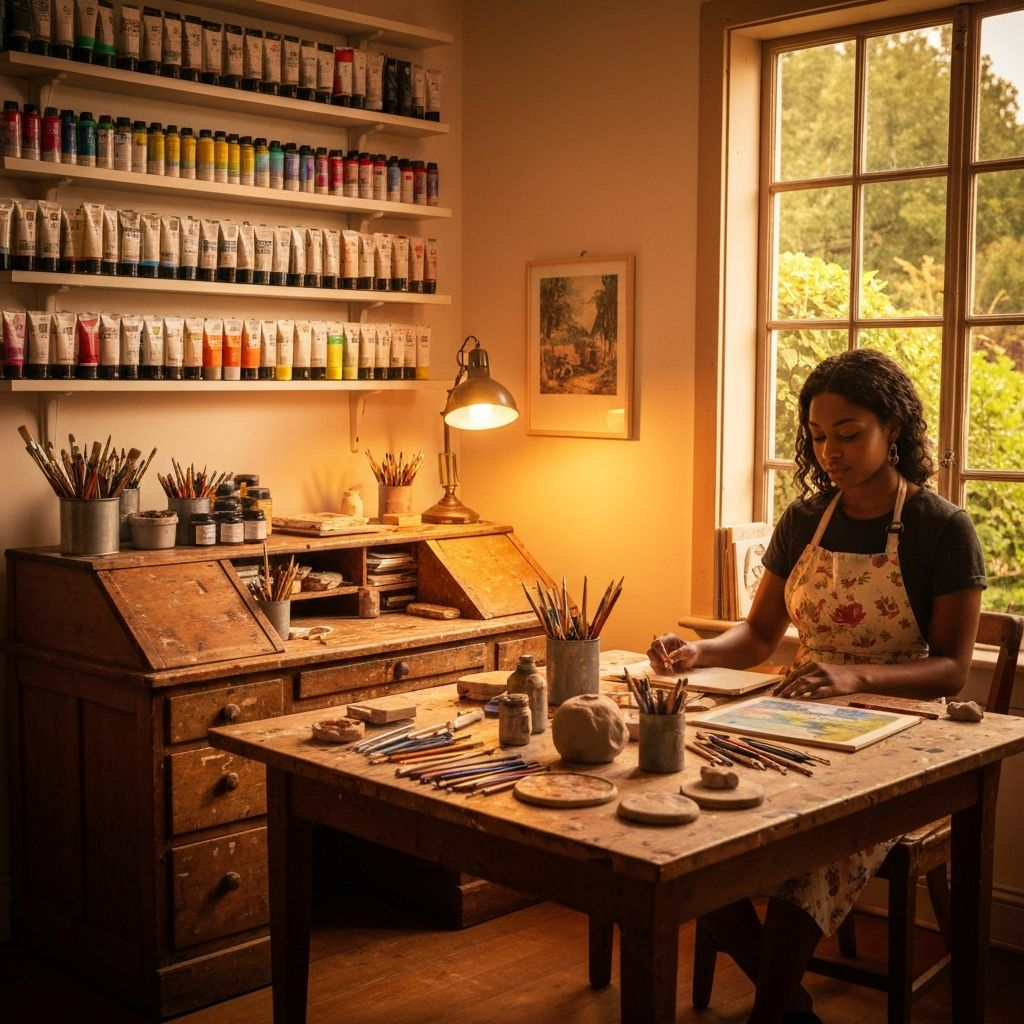 Artist creative workspace